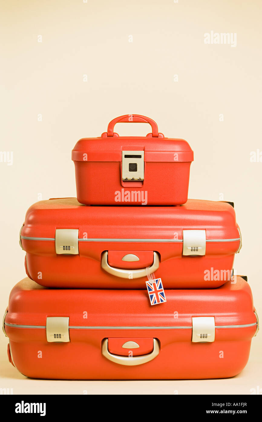 Stack of suitcases Stock Photo