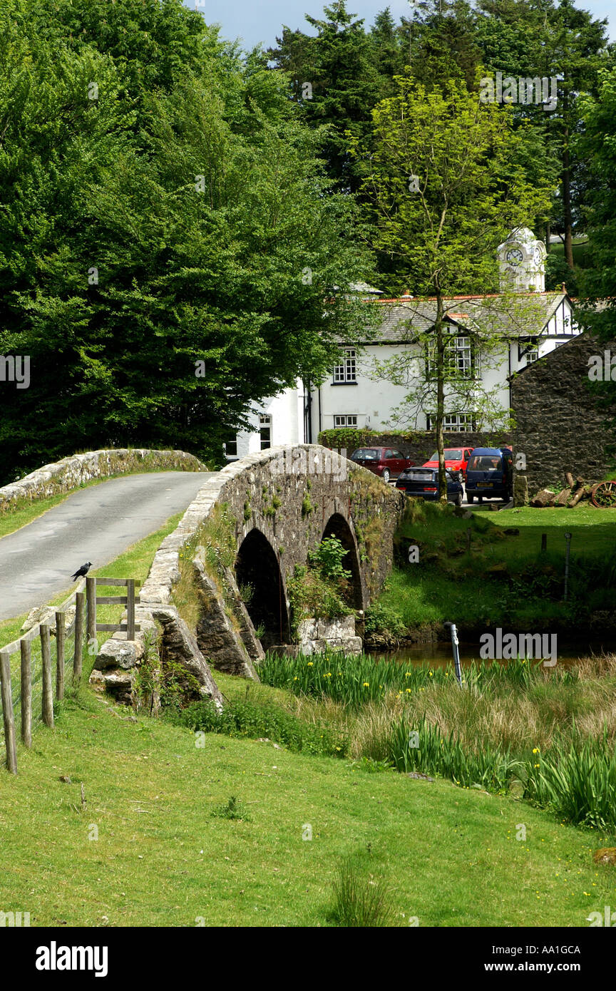Two bridges hotel on Dartmoor Devon England Stock Photo Alamy