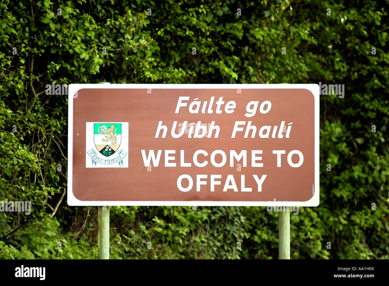 to Offaly' sign in County Offaly, Ireland Stock Photo Alamy