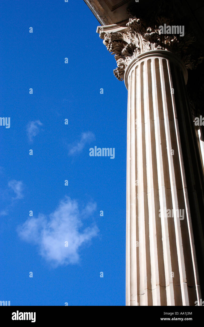Corinthian column St Pauls' Cathedral London Stock Photo