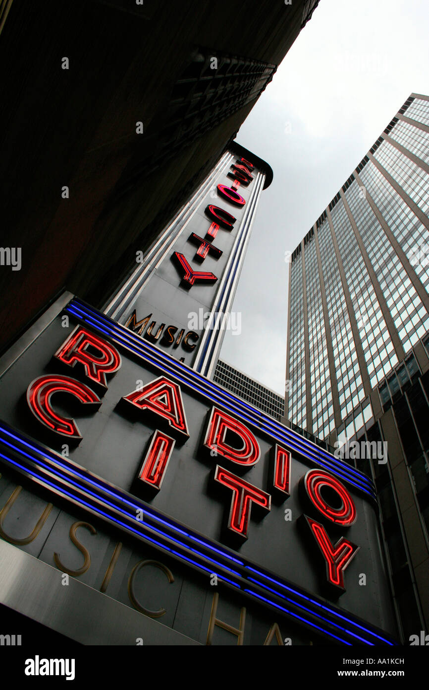 Radio City Music Hall New York Stock Photo