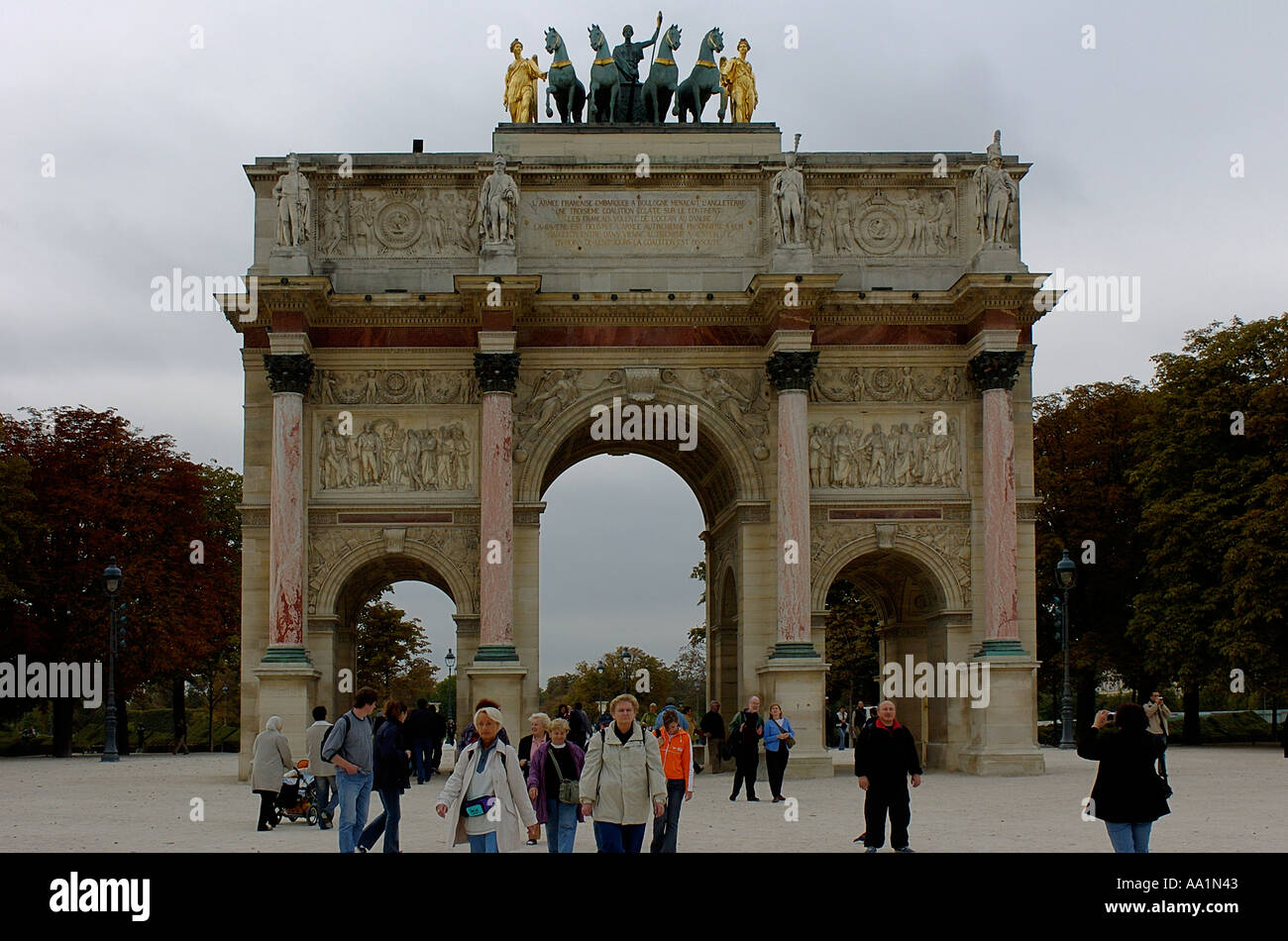 Triumph Arch of Carrousel Square in Paris France Stock Photo - Alamy