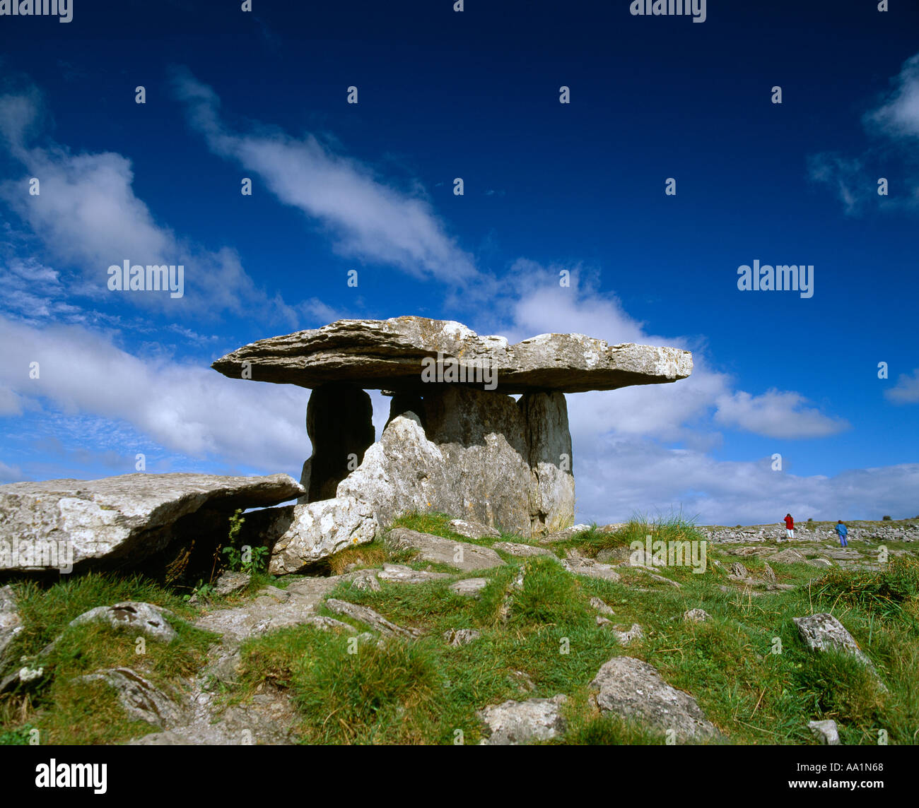 ancient irish archaeological relic , poul na broan dolmen, Stock Photo