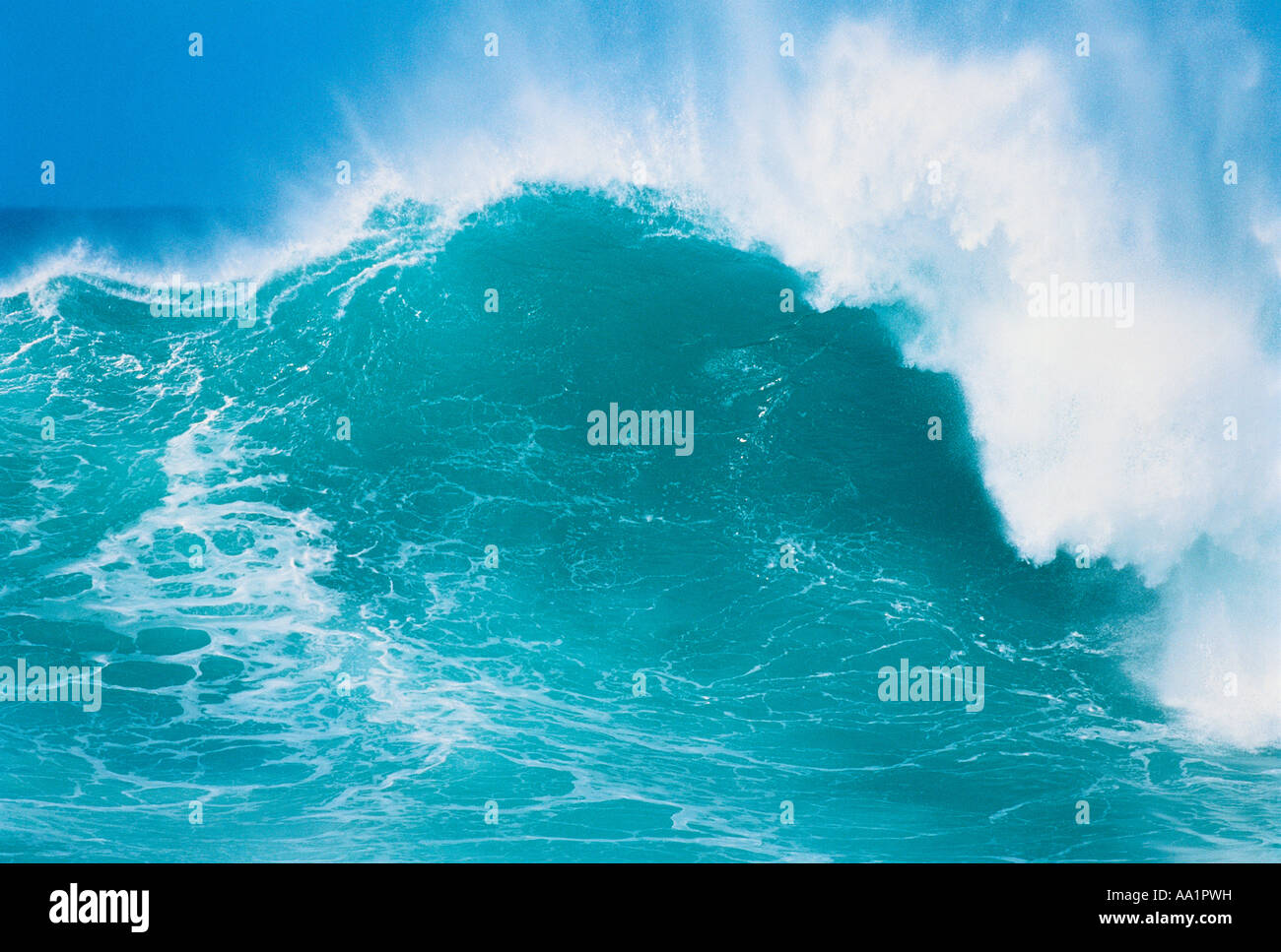 Waves, North Shore, Oahu, Hawaii, USA Stock Photo