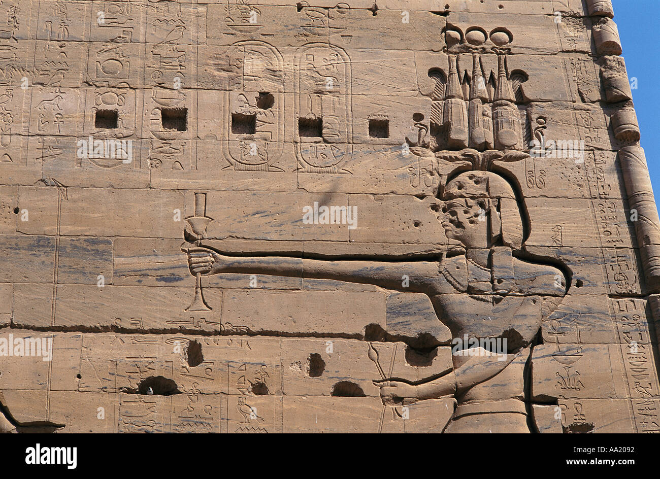 Egypt Assouan Philea s Temple Stock Photo