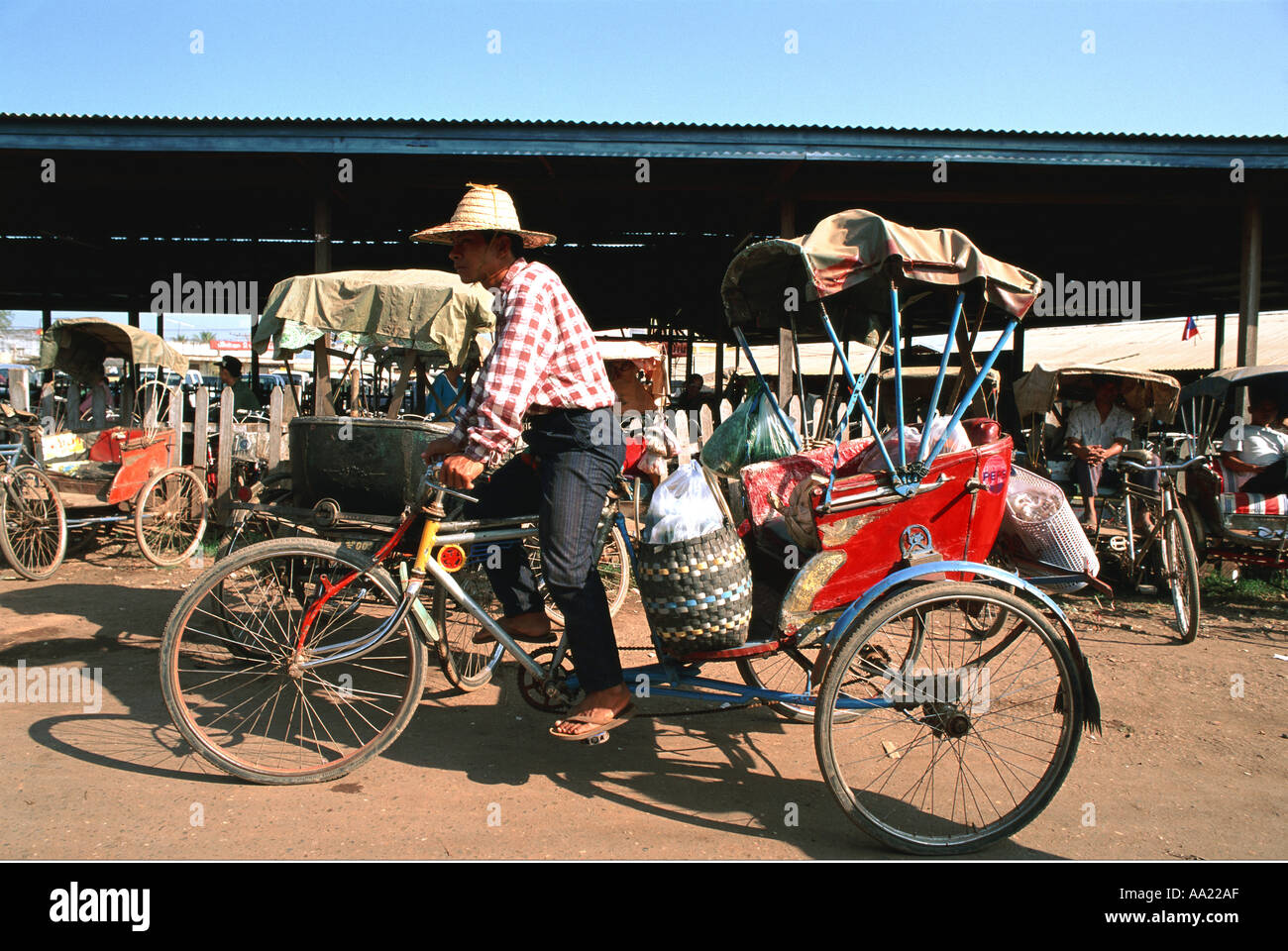 Laos Vientiane Thong Khan Khan market Stock Photo
