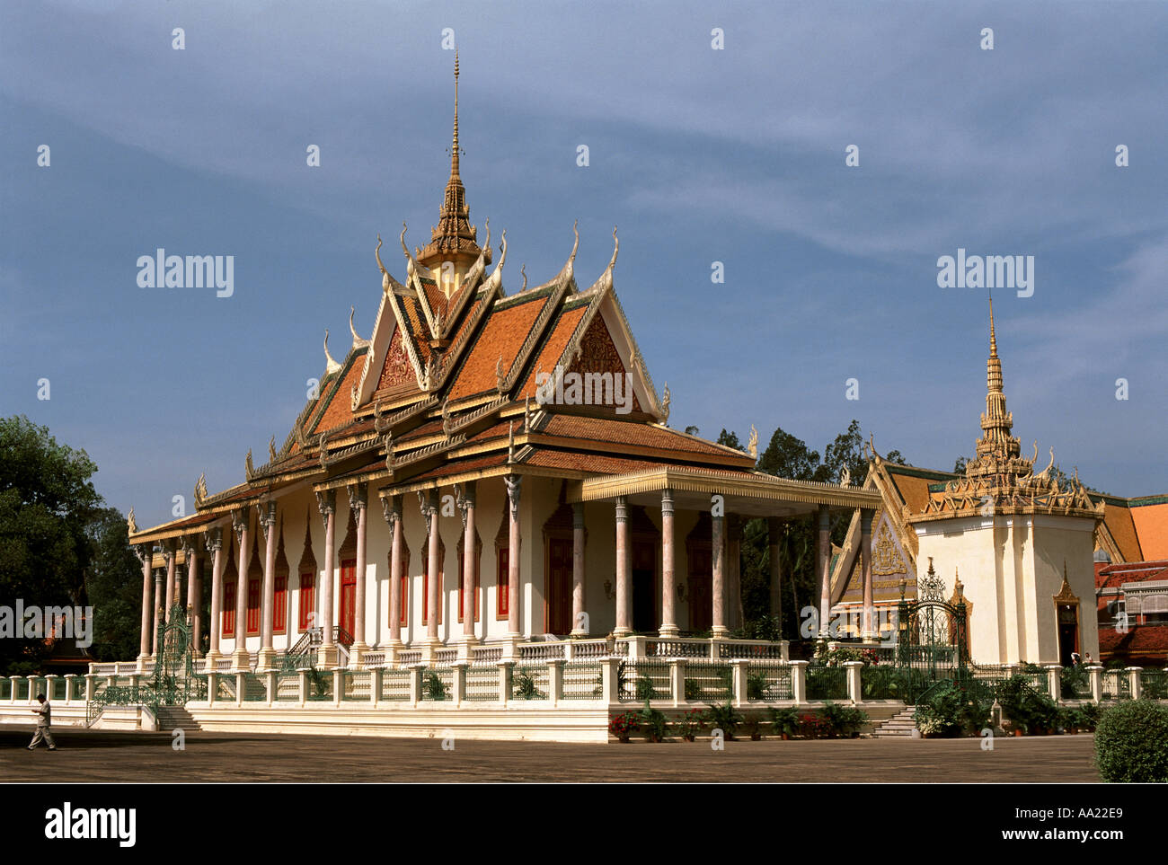 Cambodia Phnom Penh Royal Palace Stock Photo
