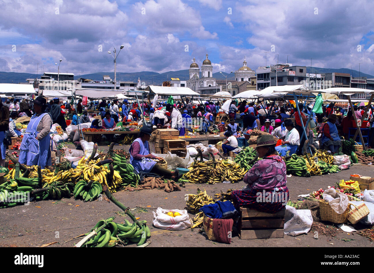 Ecuador Latacunga Market Stock Photo