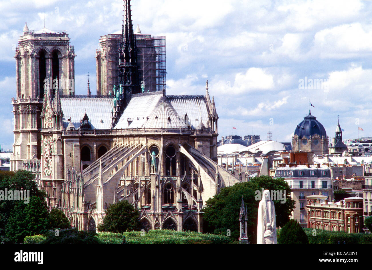 France, Paris, Notre Dame cathedral Stock Photo