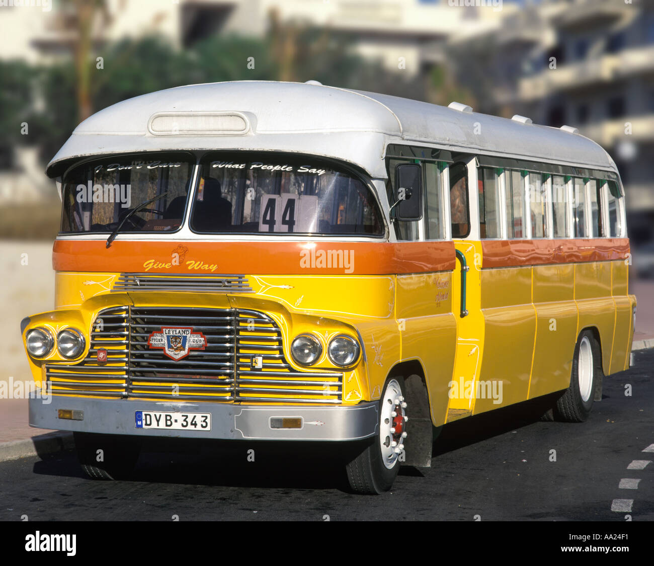 Local Bus, Malta Stock Photo