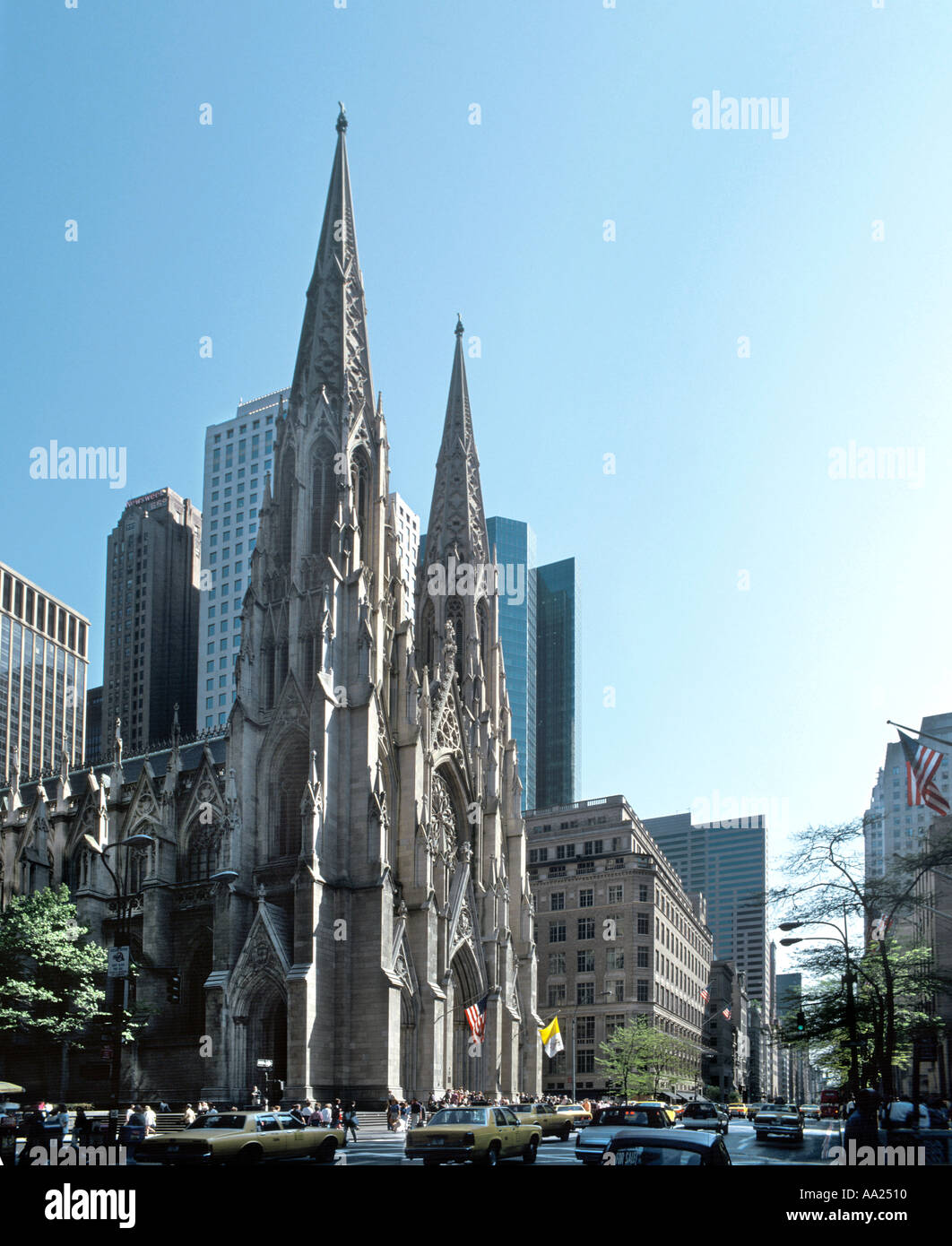 St Patrick's Cathedral, 5th Avenue, New York City, NY, USA Stock Photo