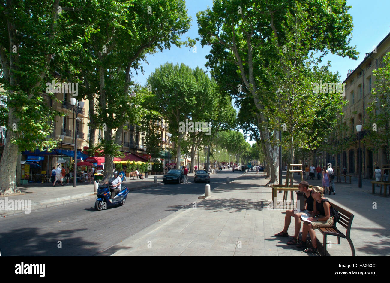 Cours Mirabeau, AixenProvence, France Stock Photo  Alamy