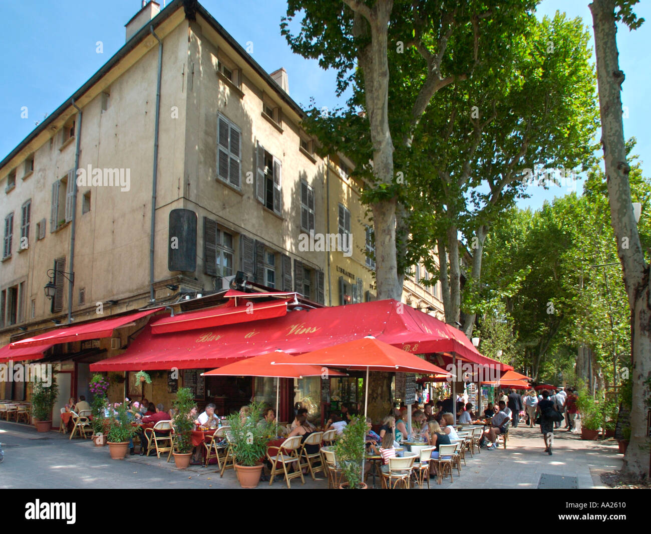 Restaurant on the Cours Mirabeau in the Old Town, AixenProvence