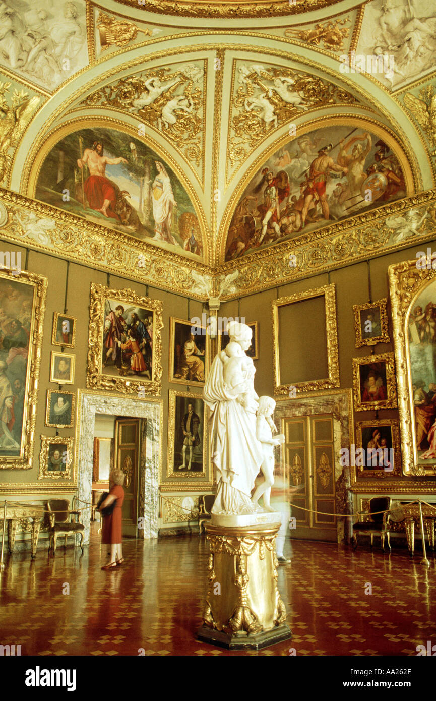 La Galleria Palatina in Palacio Pitti Florence Italy Stock Photo