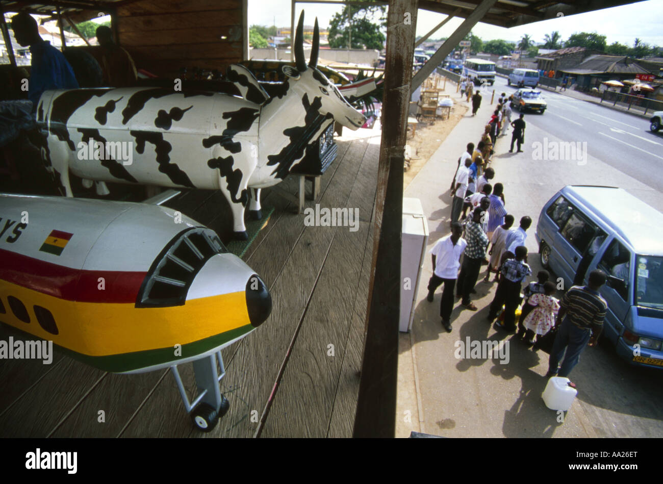 Novelty Coffin  in a showroom in Teshie, near Accra, Ghana. Stock Photo