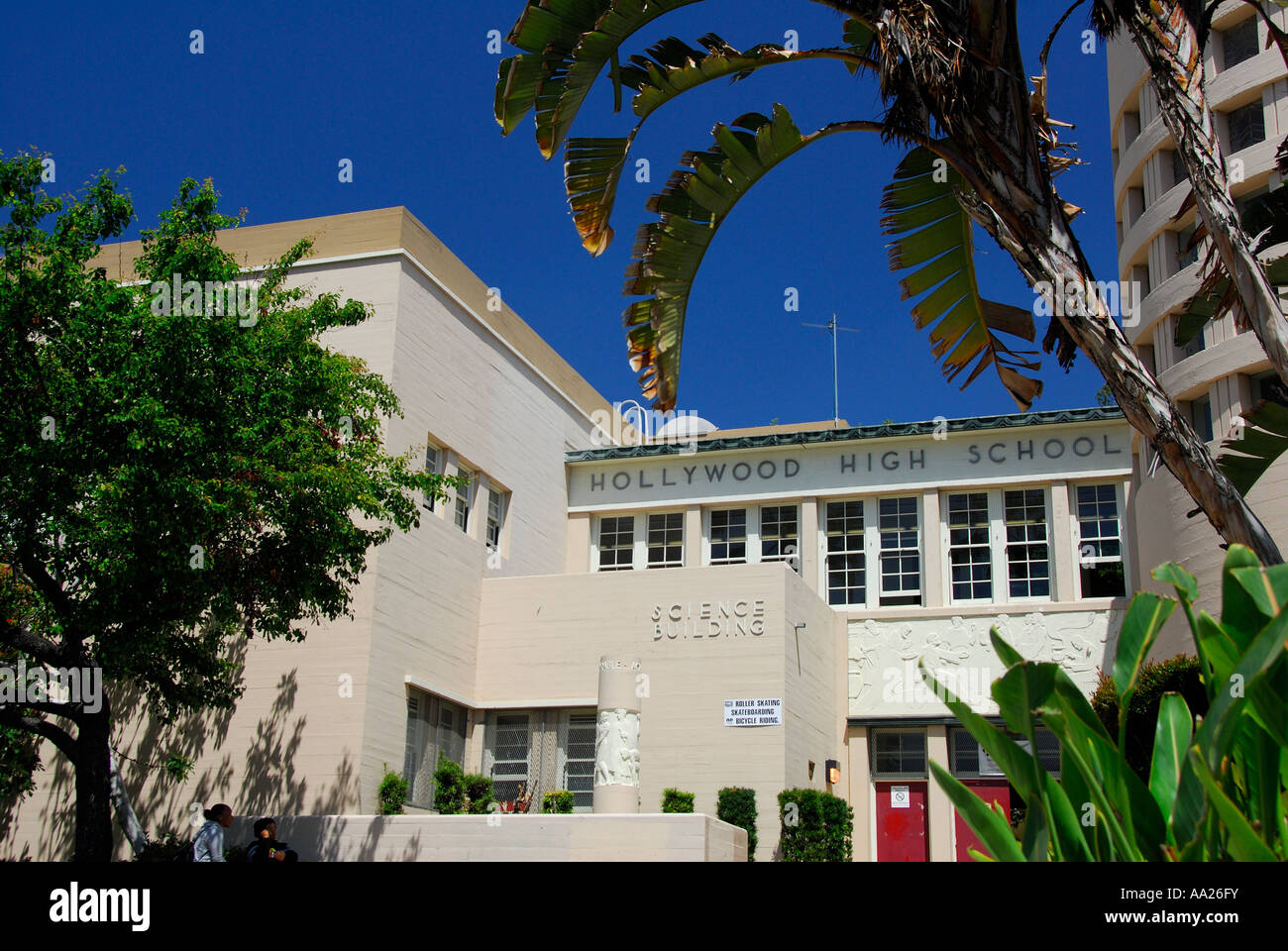 Hollywood High School Stock Photo Alamy