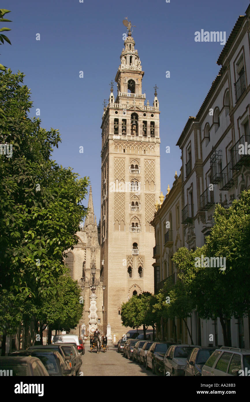 Seville Spain Giralda tower Stock Photo