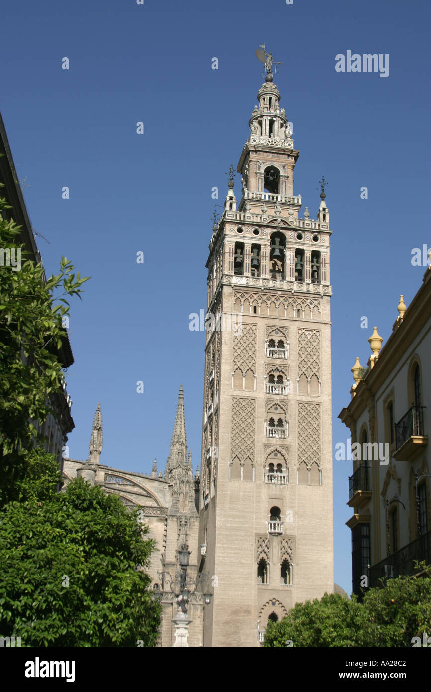 Seville Spain Giralda tower Stock Photo