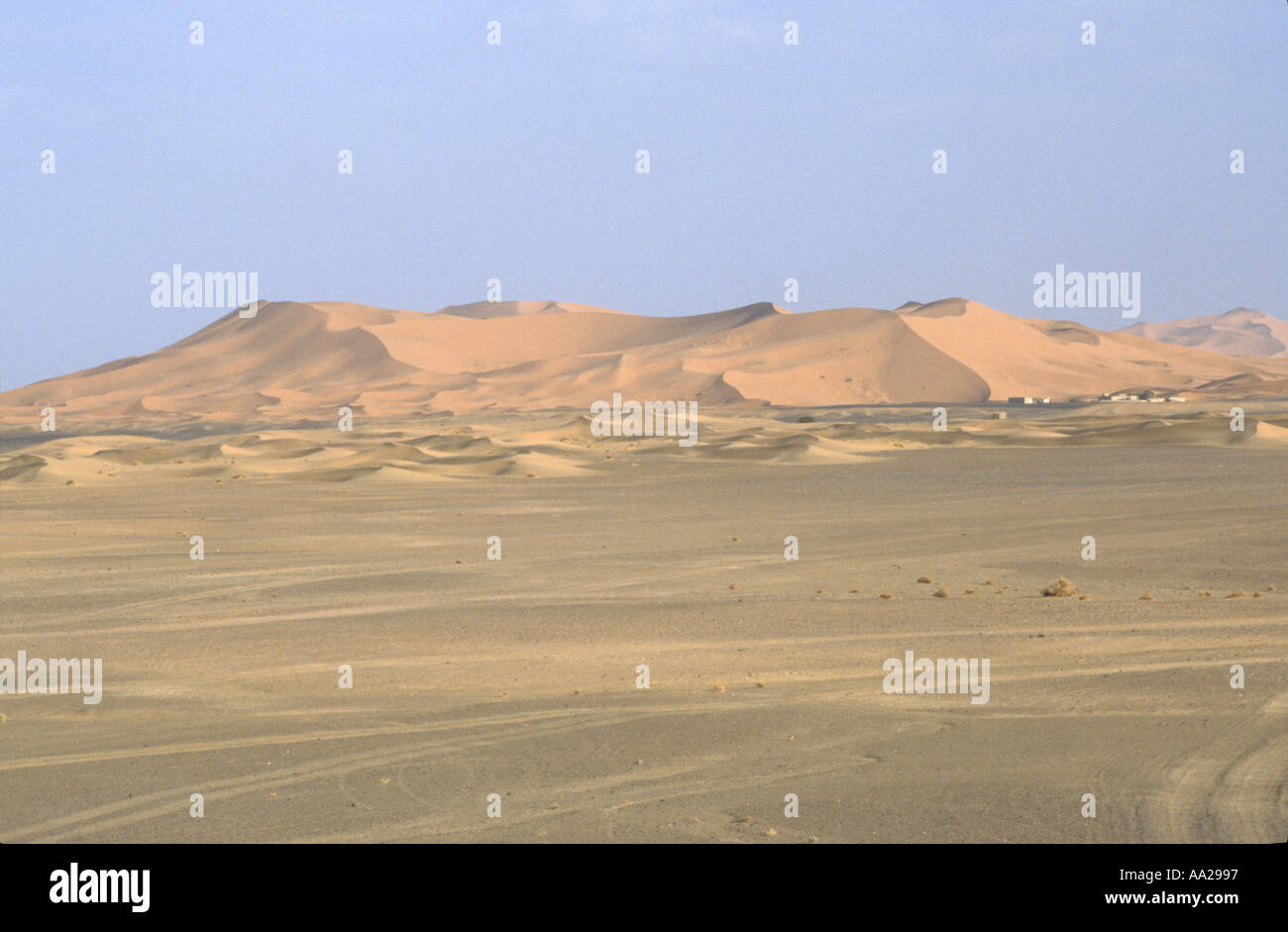 The Merzouga Sand Sea Morocco Stock Photo