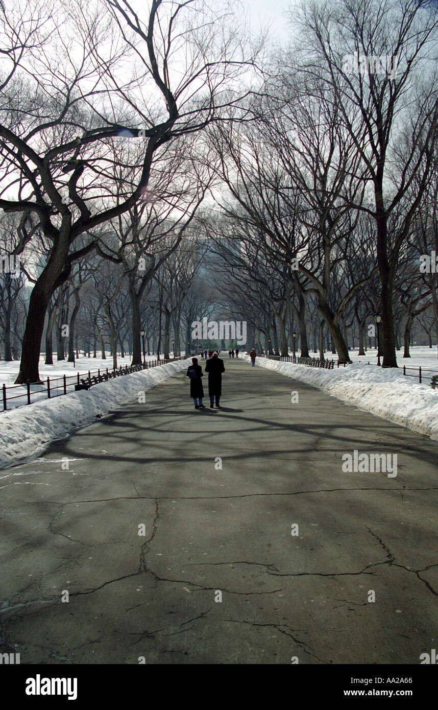 The Mall Central Park New York Stock Photo - Alamy