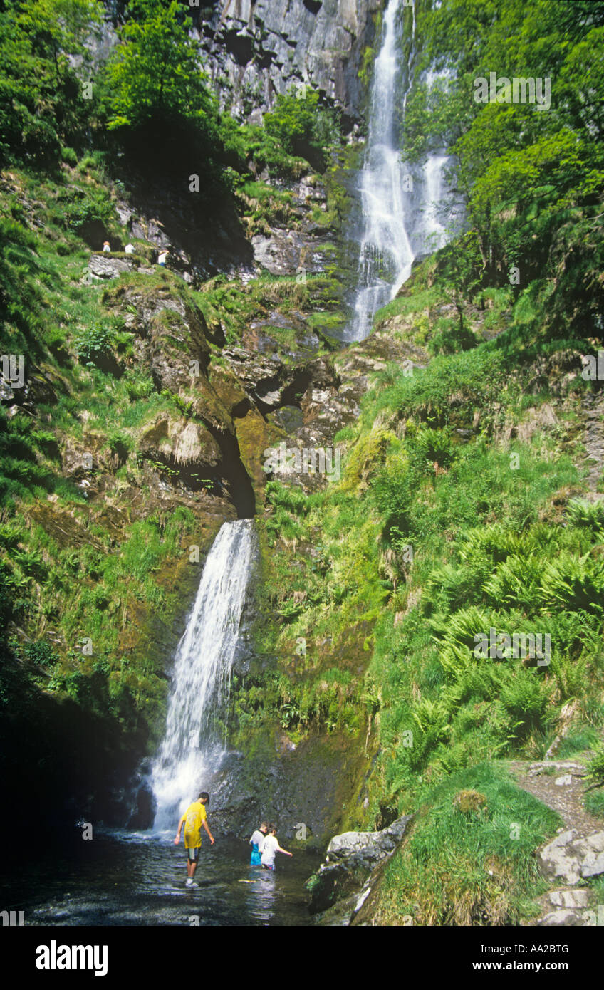 Pystal Rhyader Pistyll Rhaeadr Waterfall, Clwyd, Wales, UK Stock Photo - Alamy