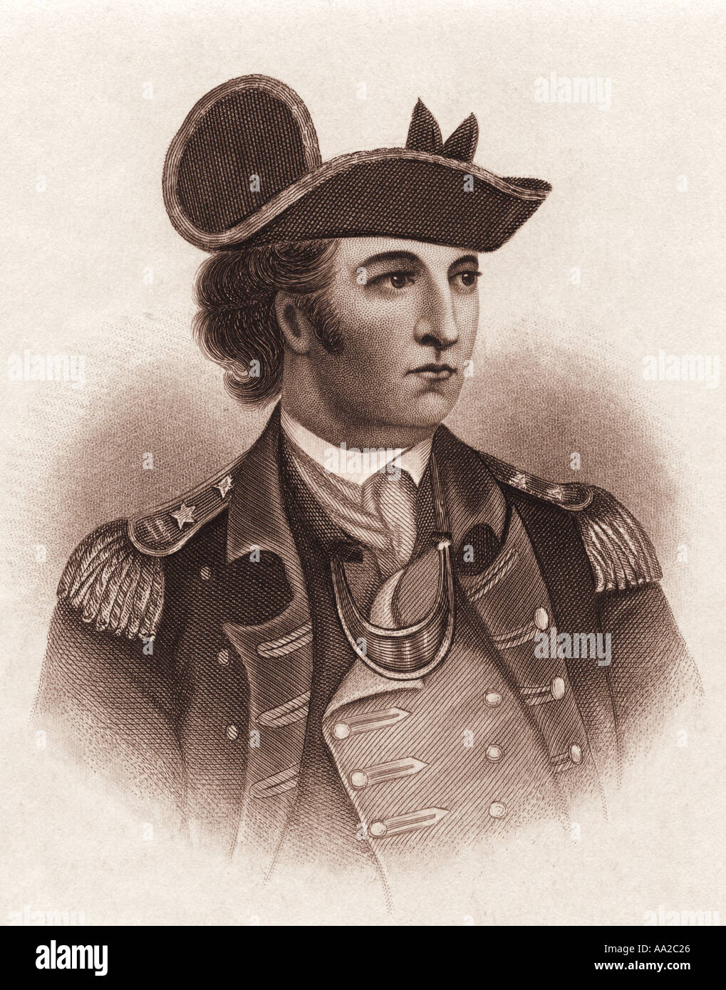 John Sullivan, an American Revolutionary officer and member of the Continental Congress. Stock Photo