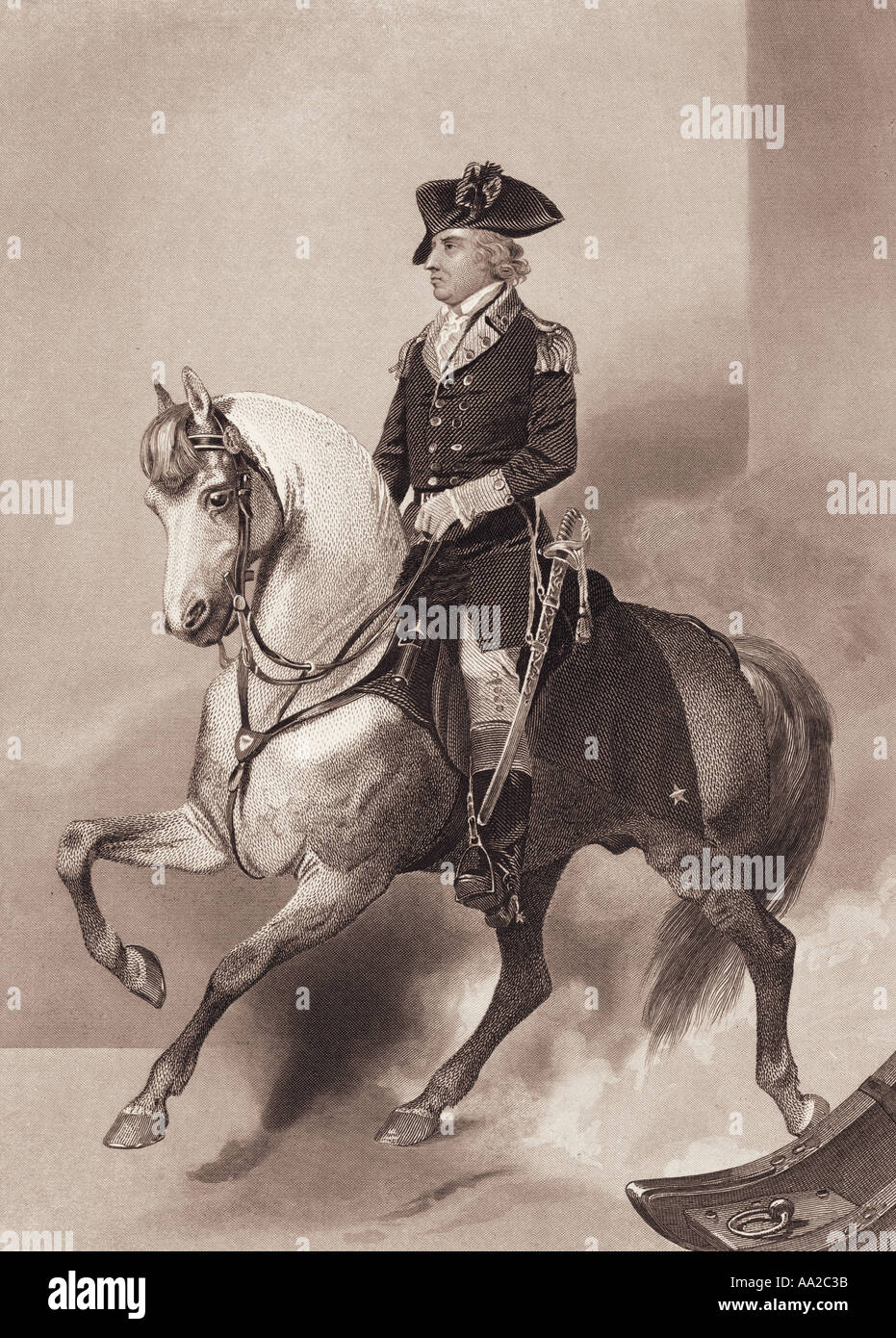Portrait of General Horatio Gates, American military officer during the American Revolutionary War. Stock Photo