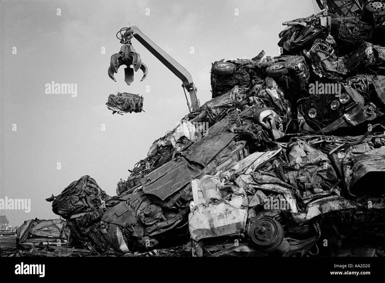 One picture form a series study of the UK car dumping epidemic by David Purdie Stock Photo