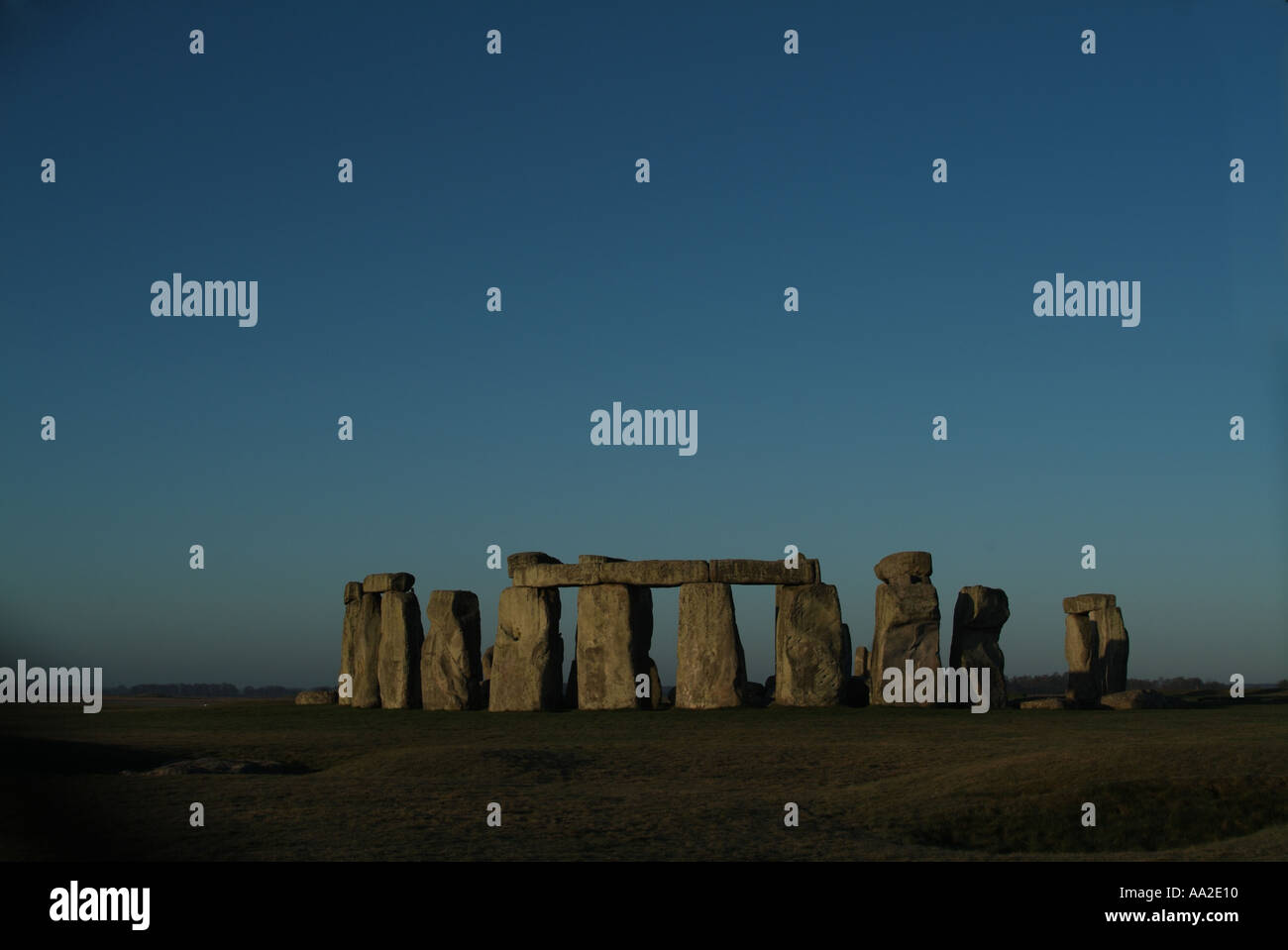 Long shot, Stonehenge, Wiltshire Stock Photo