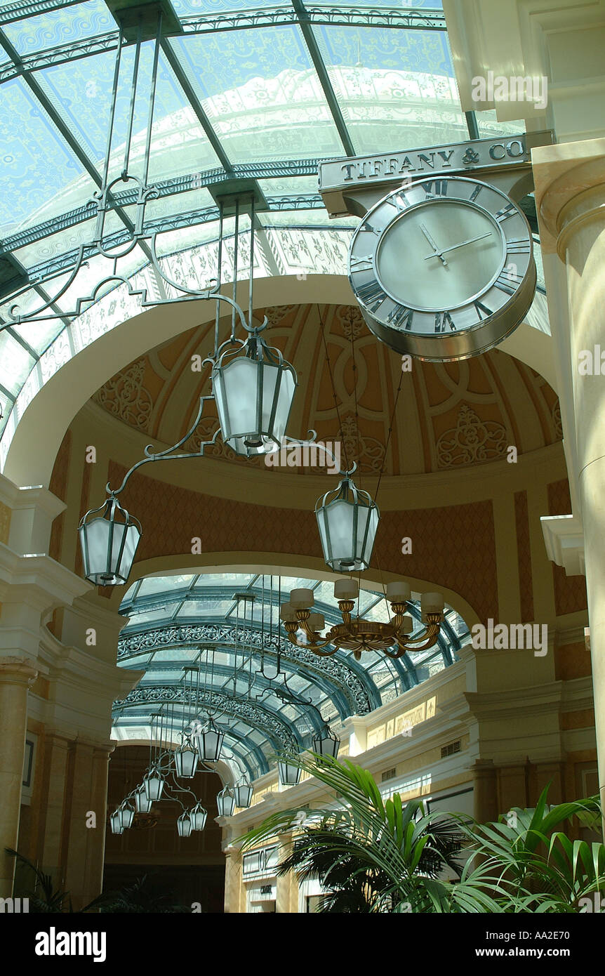 Interior, Bellagio Hotel Casino Resort, Las Vegas, Nevada Stock Photo ...