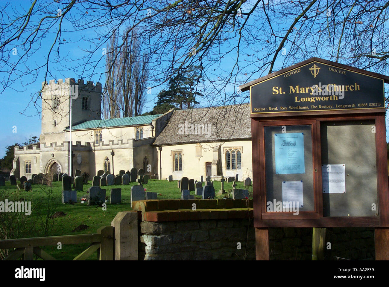 St Marys Church Longworth Oxfordshire Stock Photo Alamy