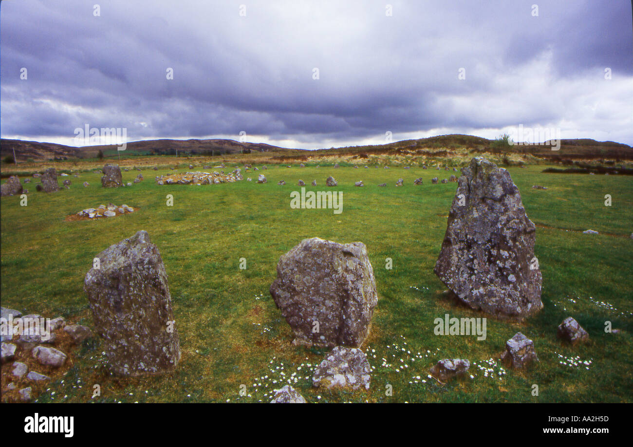 Beaghmore Stone Circle Stock Photo - Alamy