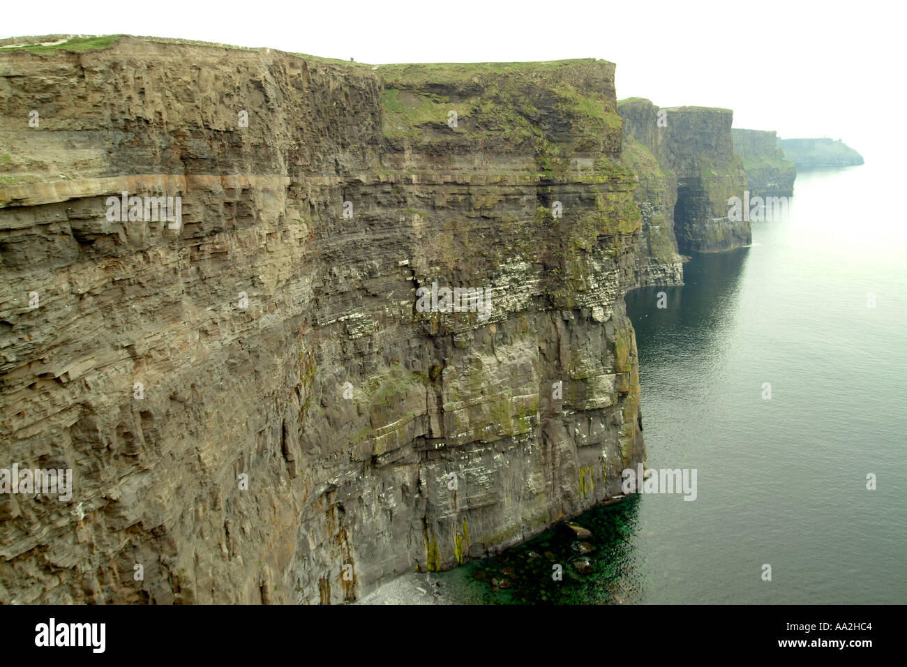 Cliffs of Moher (also known as the the Cliffs of Mohair) in County Clare, west Ireland. Stock Photo