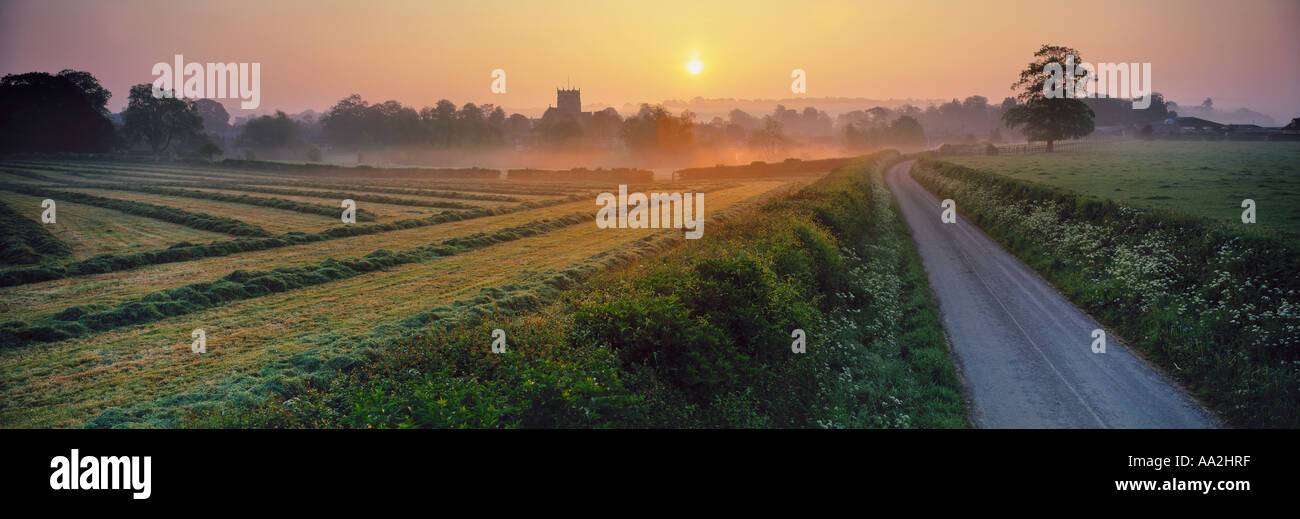 Milborne Port at dawn Dorset England UK Stock Photo Alamy