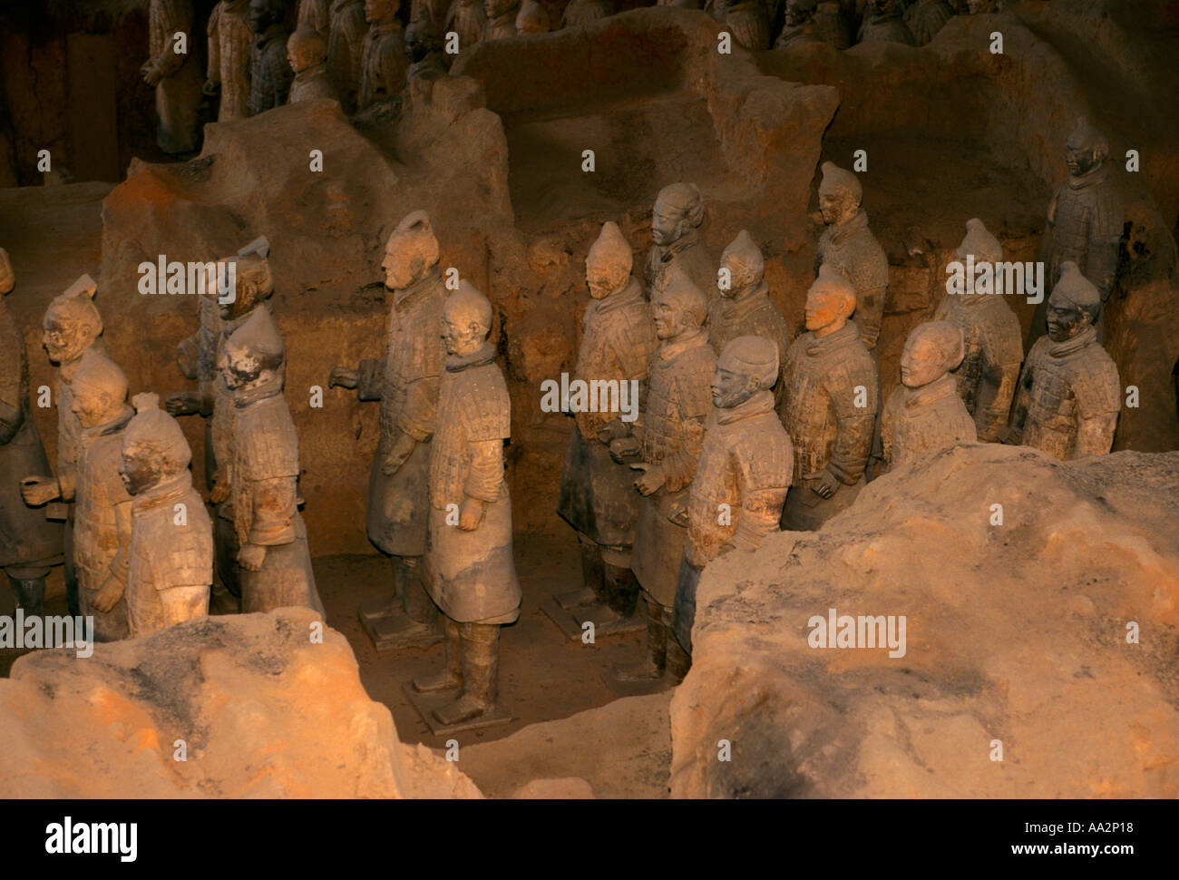 Terracotta Army, Terracotta Warriors, lifesize statues, funerary art
