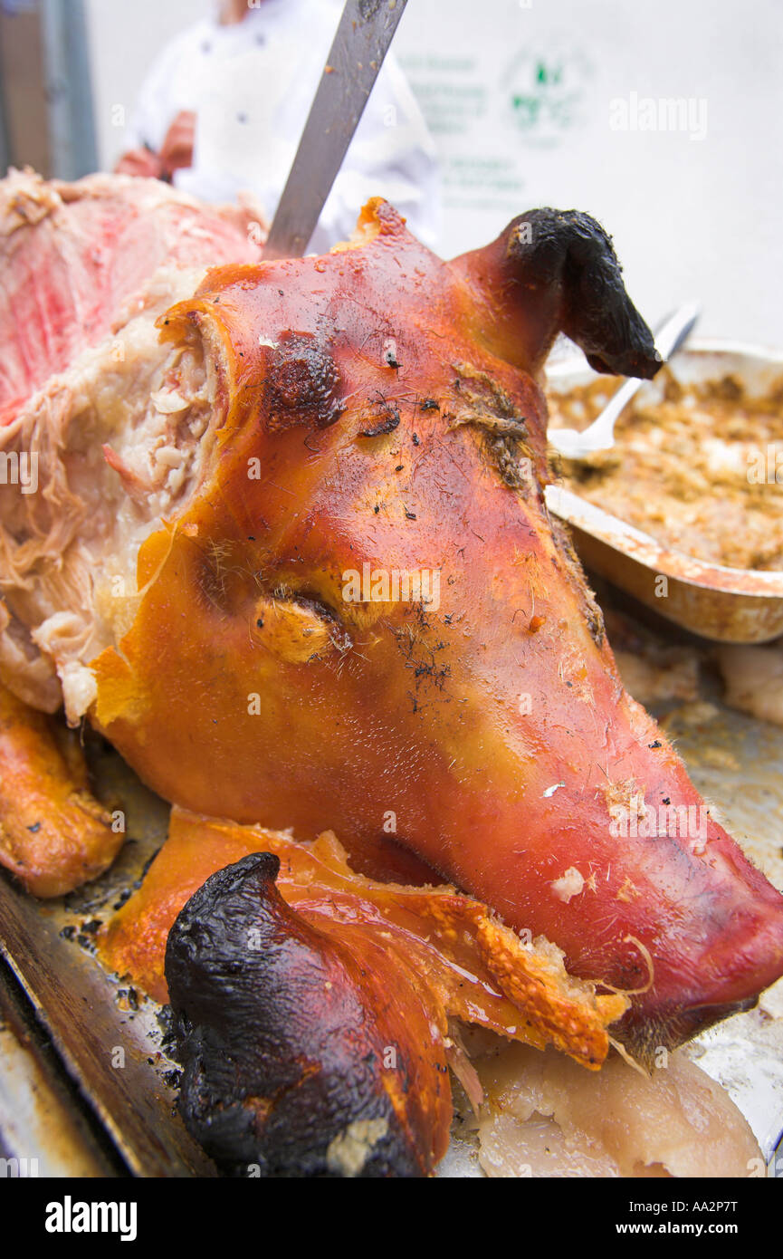 pig roast Stock Photo