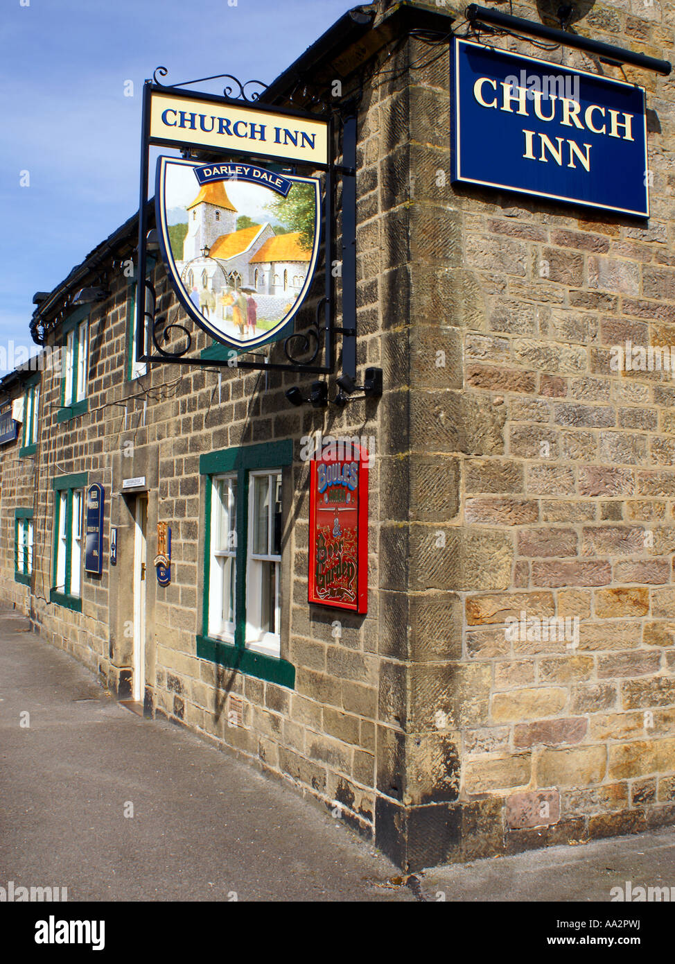 the church inn darley dale Stock Photo Alamy