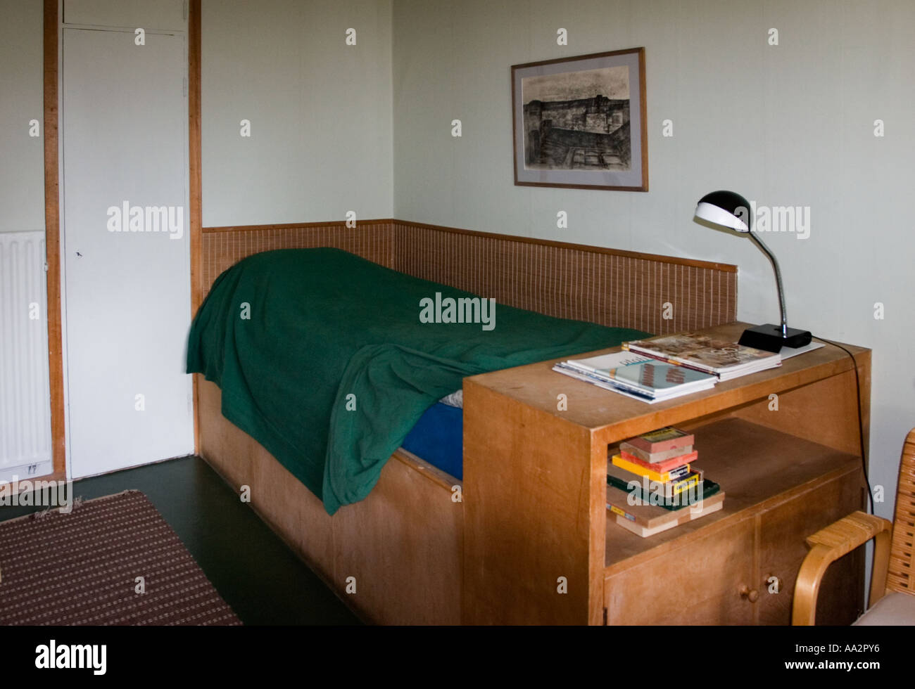 Bed With Built In Storage And Desk Alvar Aalto House Helsinki