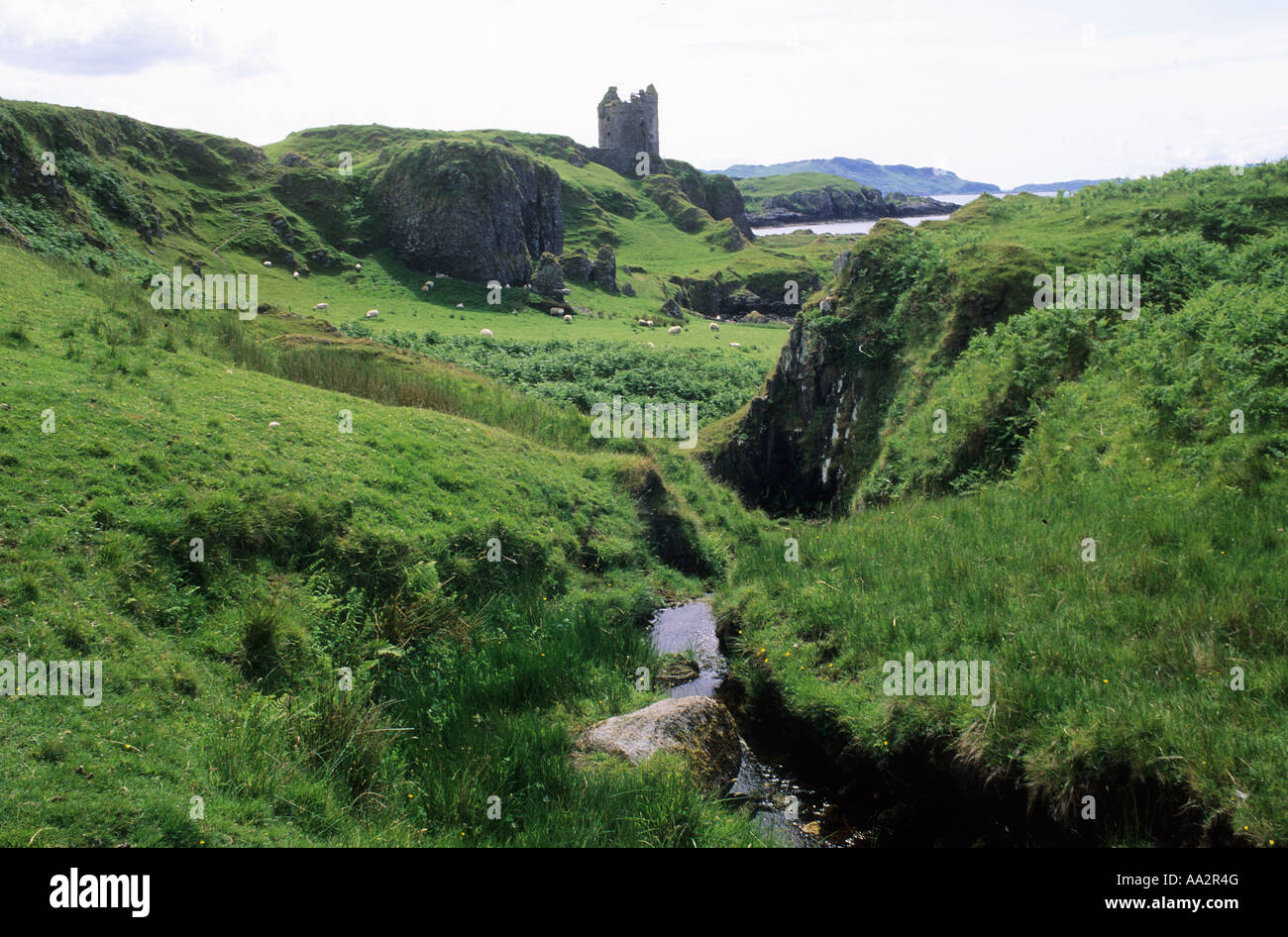 Kerrera Island Gylen Castle off Oban Argyllshire Stock Photo