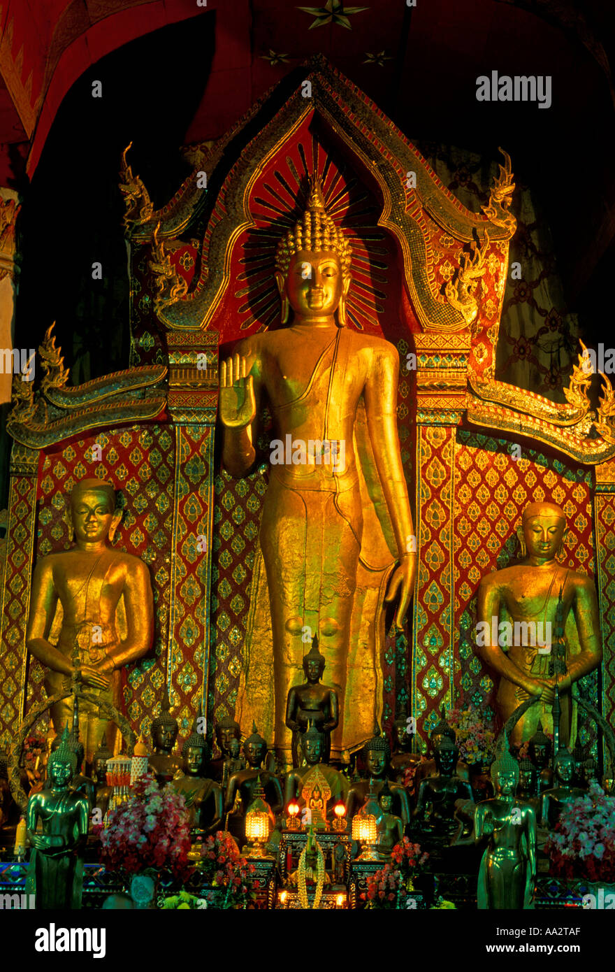 Buddha, Buddha statue, altar, Thai period, Thai style, Standing Buddha
