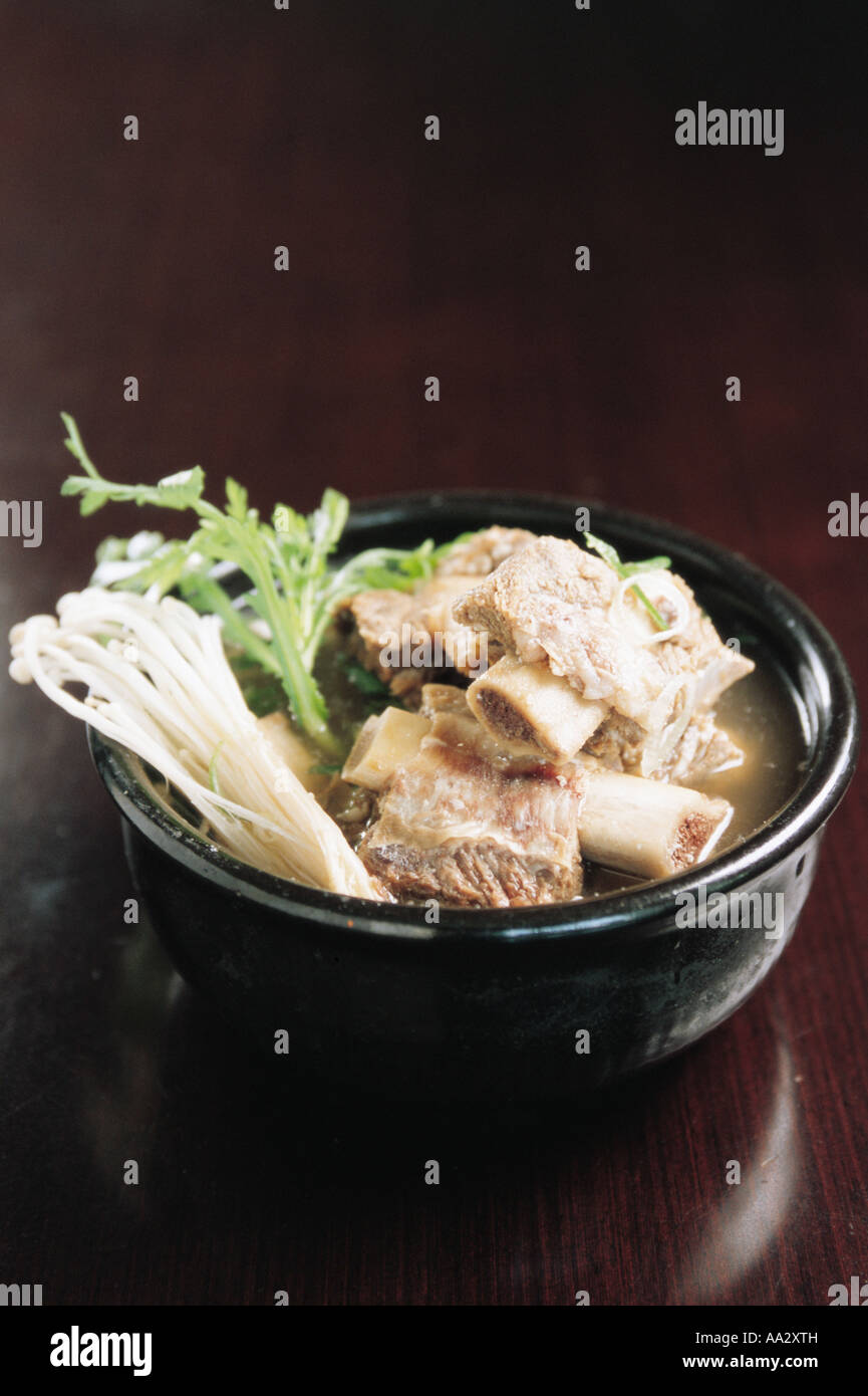 beefrib soup of Korea Stock Photo Alamy