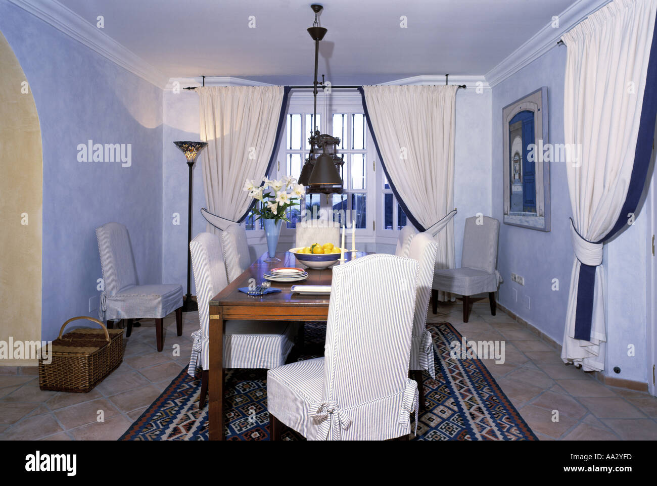 Spanish Styled Diningroom Stock Photo - Alamy
