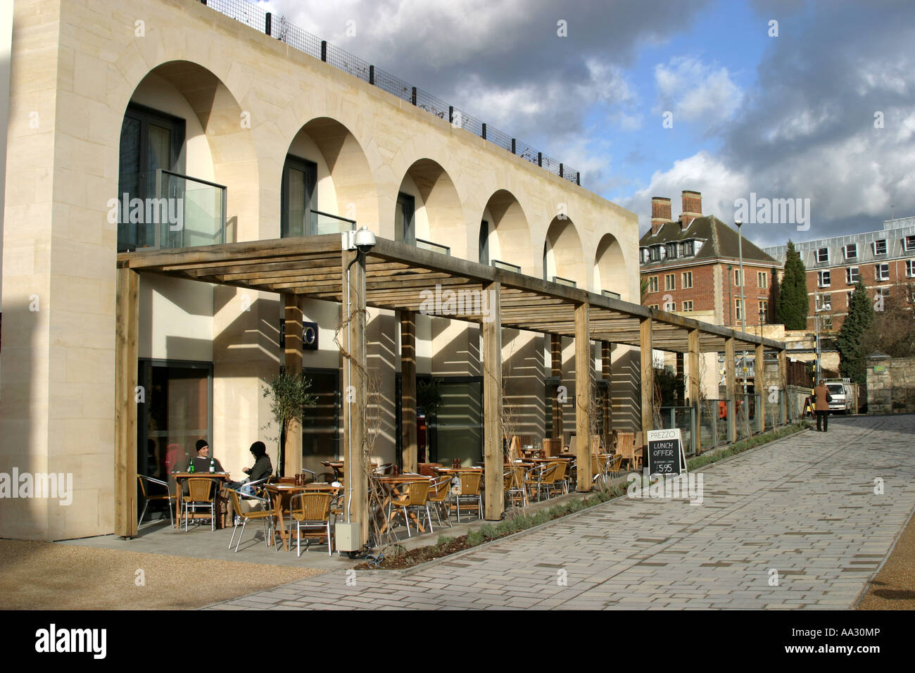 New restaurants open in the site of Oxfords prison, England Stock Photo