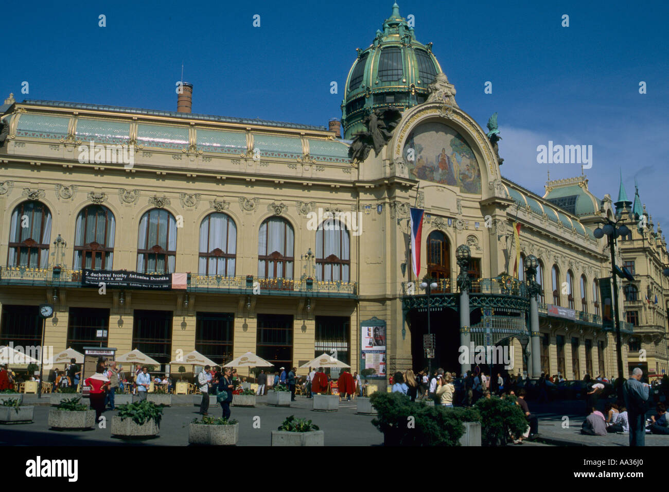 Czech Republic Prague Municipal House Obecni Dum Stock Photo - Alamy