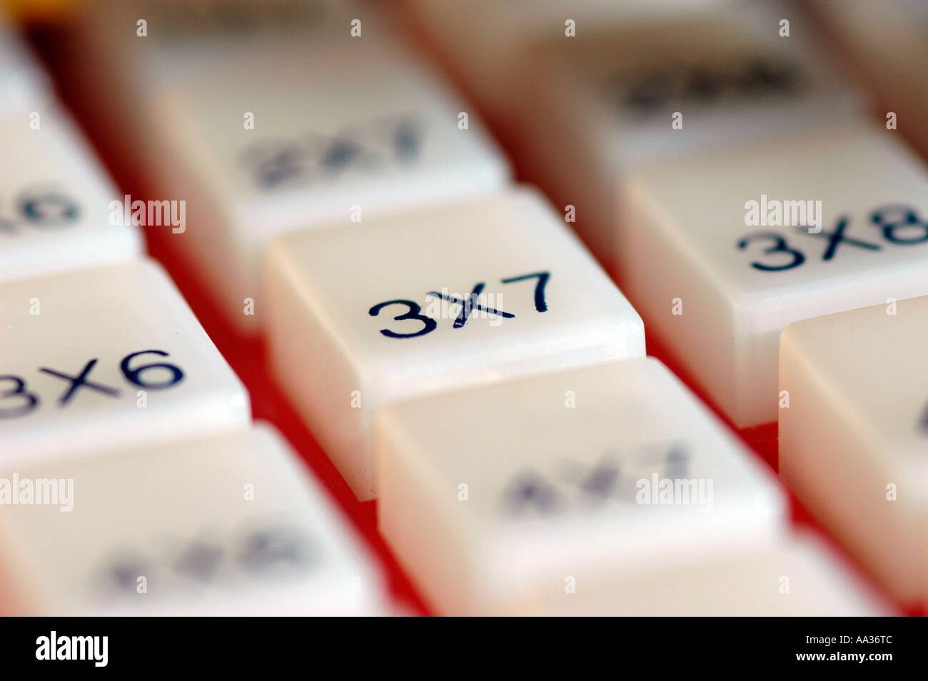 Times Learning Numbers 3 7 21 Stock Photo