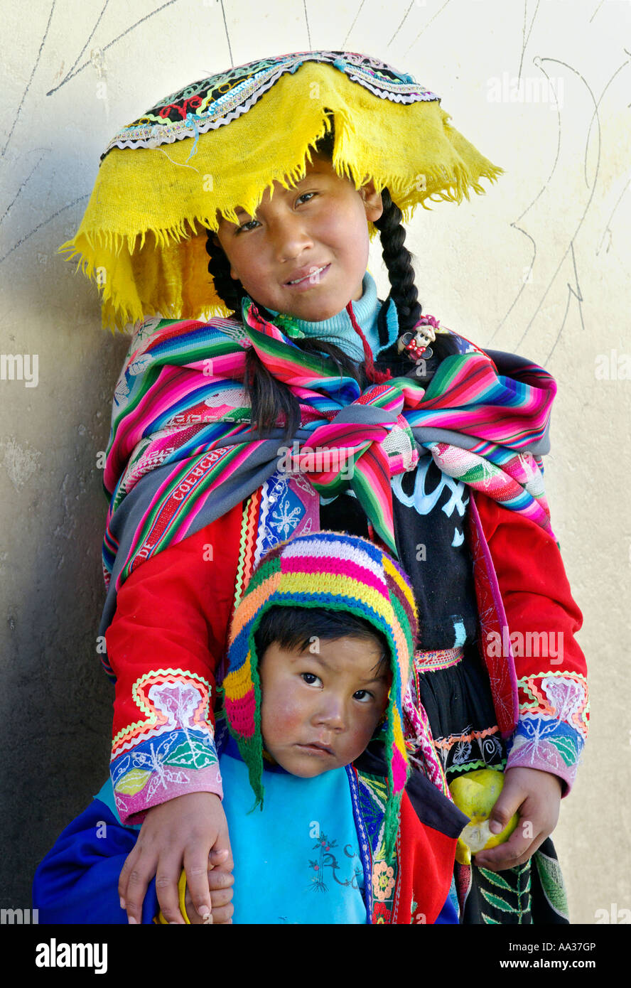 Native Peruvians Stock Photo Alamy