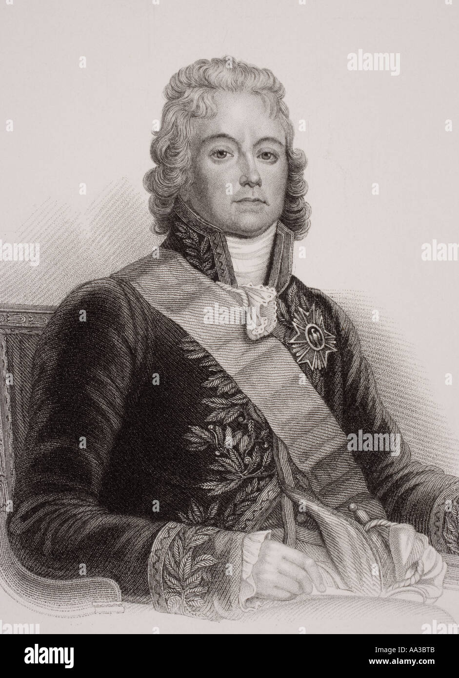 Charles-Maurice de Talleyrand-Périgord, 1754 – 1838. 1st Prince of Benevento, 1st Duke of Talleyrand.  French politician and diplomat. Stock Photo