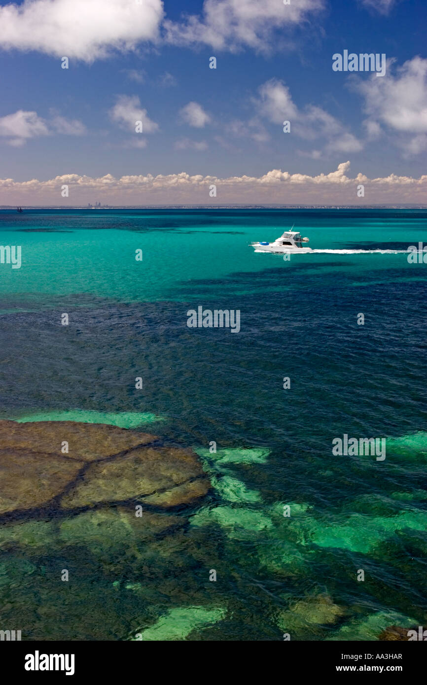 Boating off Rottnest Island, Perth, Western Australia Stock Photo Alamy