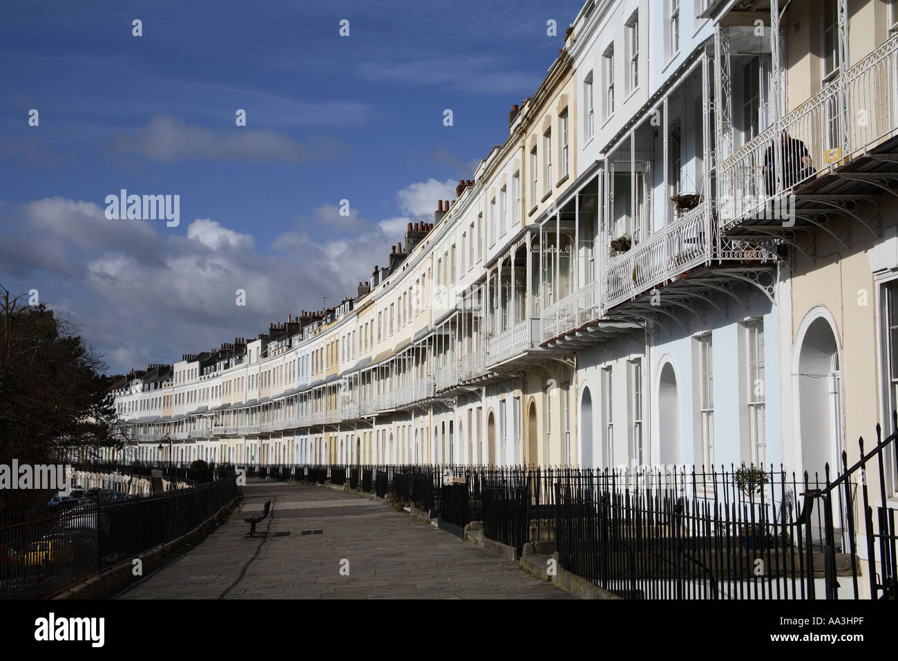 Royal York Crescent Bristol Stock Photo