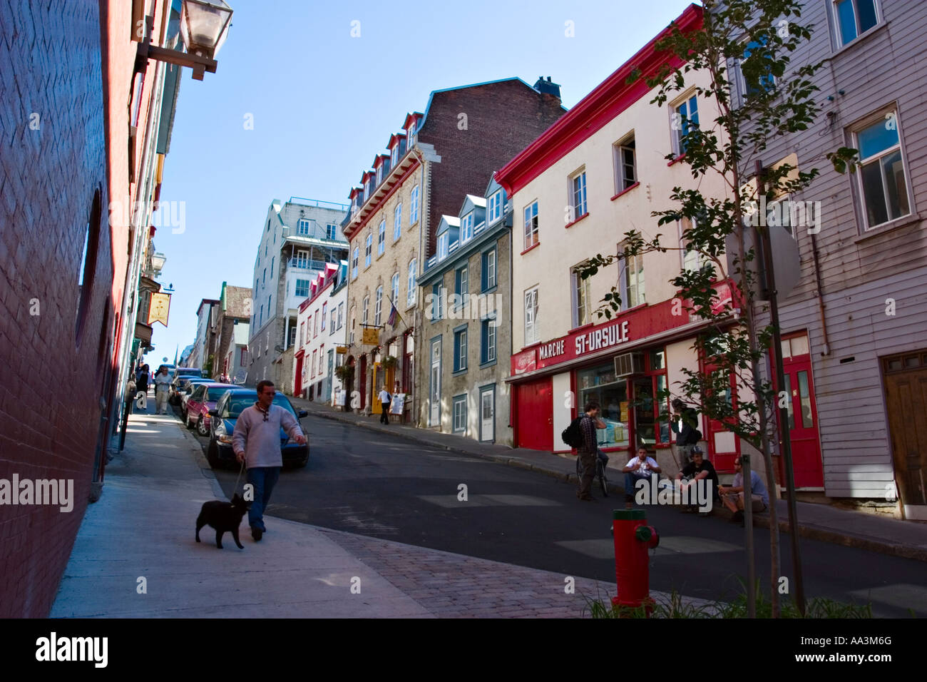 Rue Saint Ursule, Quebec City, Quebec, Canada Stock Photo Alamy